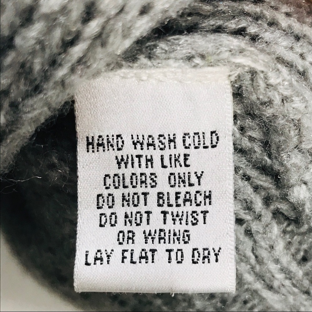 Allison Brittany Cowl Neck Sweater, Gray, Large - Picture 6 of 7